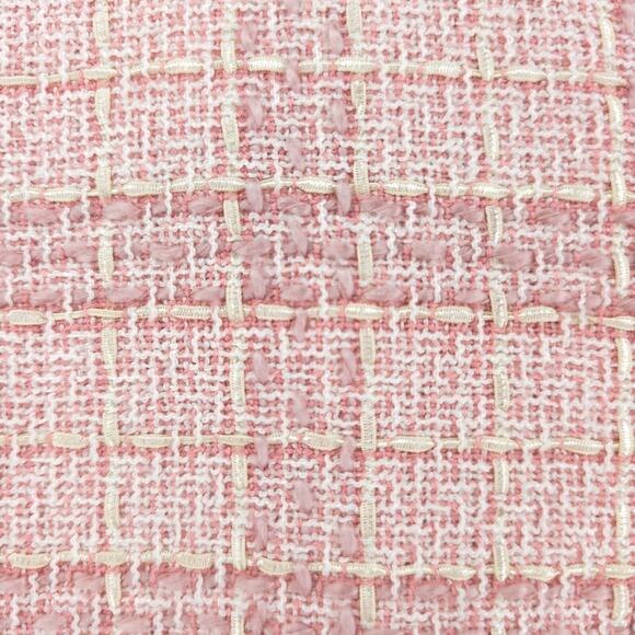 Jaclyn Smith 6 Vintage 90s Twee Quiet Luxury Coquette Tweed Fringe Short Blazer - Picture 13 of 16